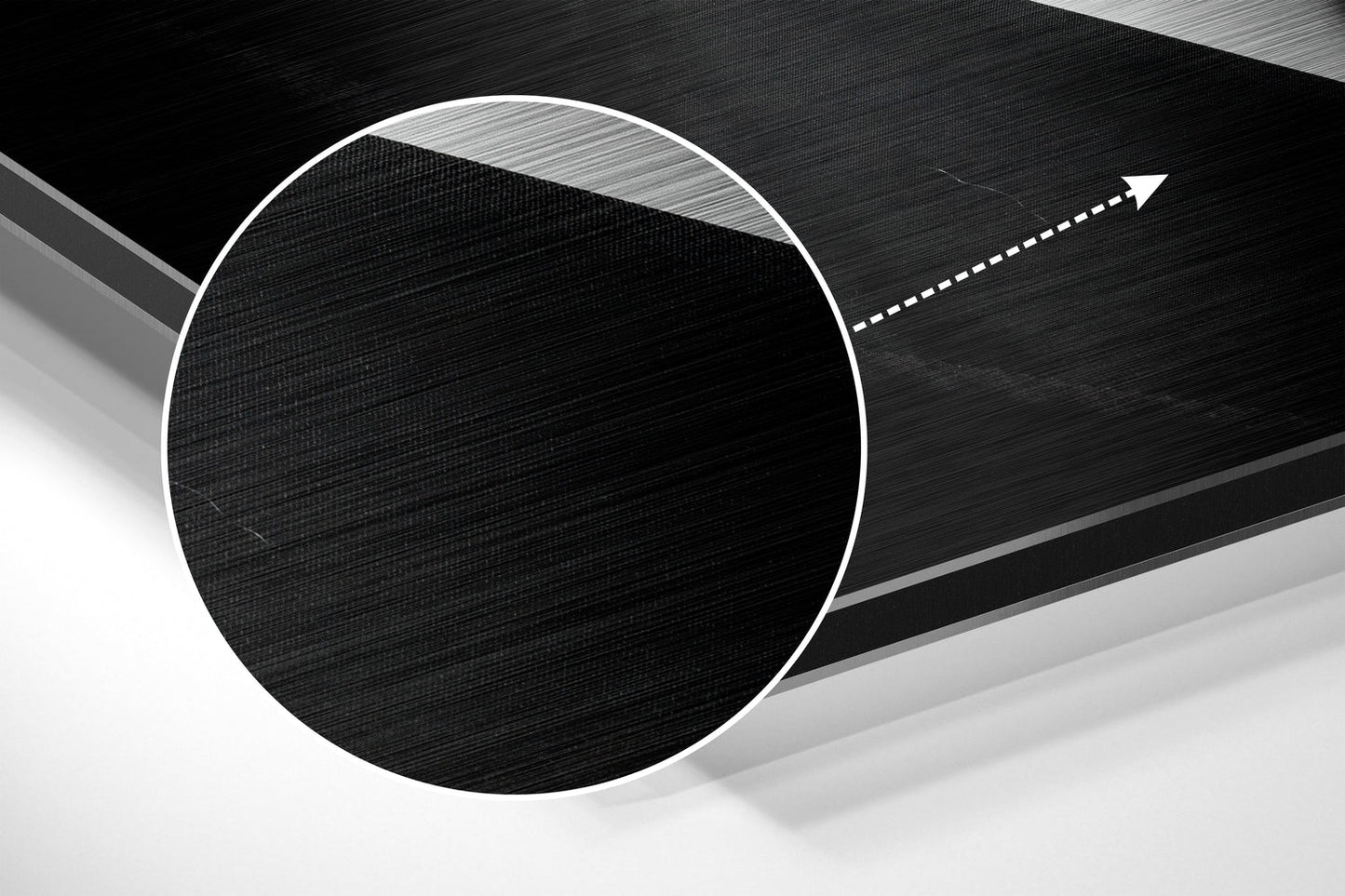 Smoke Brushed Aluminium Dibond Wall Art