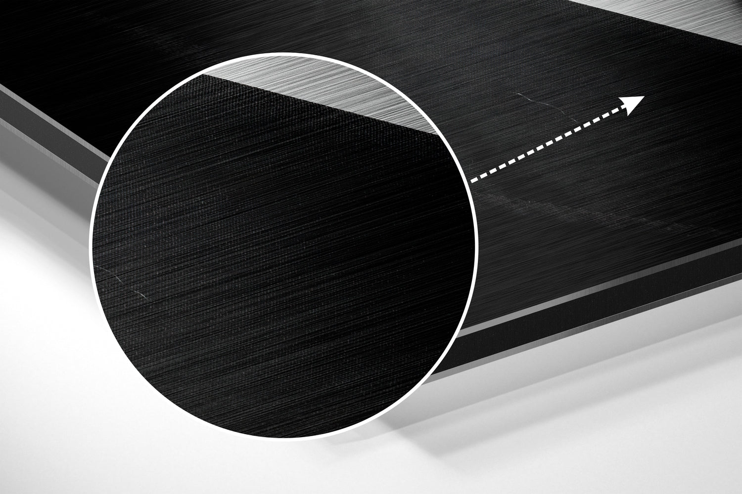 Smoke Brushed Aluminium Dibond Wall Art