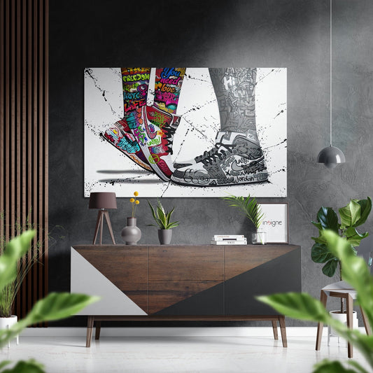 Free Love Brushed Aluminium Dibond Wall Art
