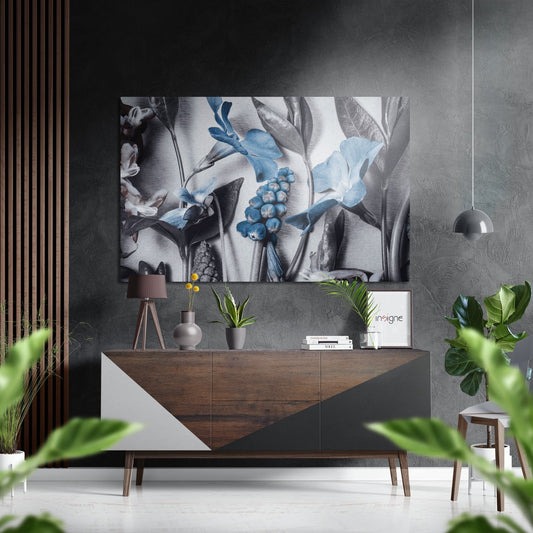 Flowers Brushed Aluminium Dibond Wall Art