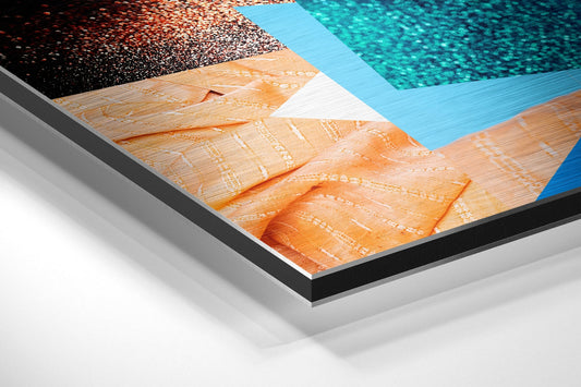 Patchwork Women  Brushed Aluminium Dibond Wall Art