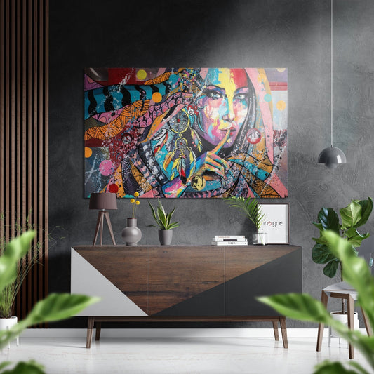 Ssssh Brushed Aluminium Dibond Wall Art