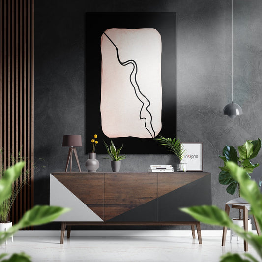 Lines Brushed Aluminium Dibond Wall Art