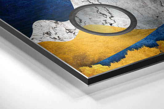 Wave Mountains Brushed Aluminium Dibond Wall Art
