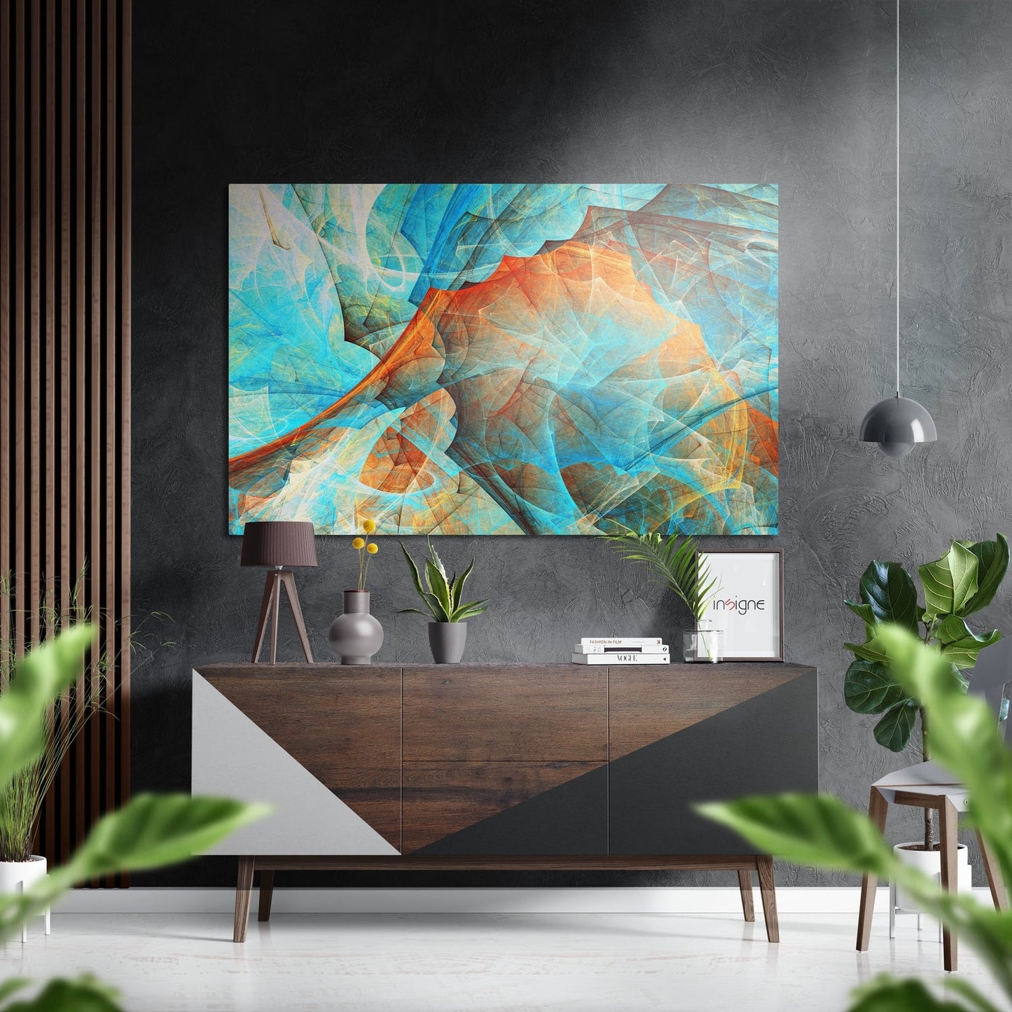 Marbleous Brushed Aluminium Dibond Wall Art