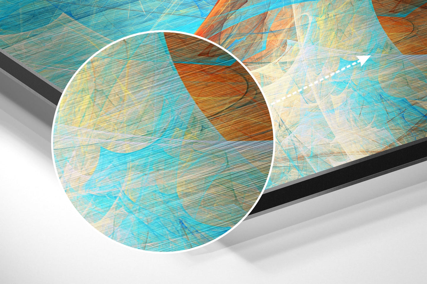 Marbleous Brushed Aluminium Dibond Wall Art