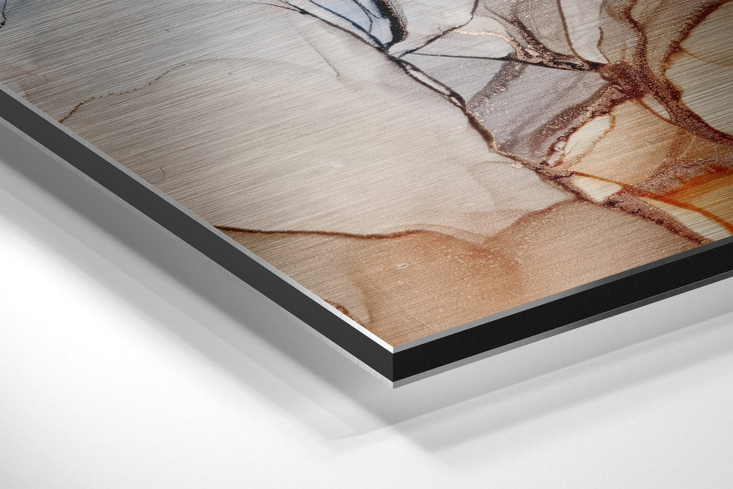 Marbleous Brushed Aluminium Dibond Wall Art