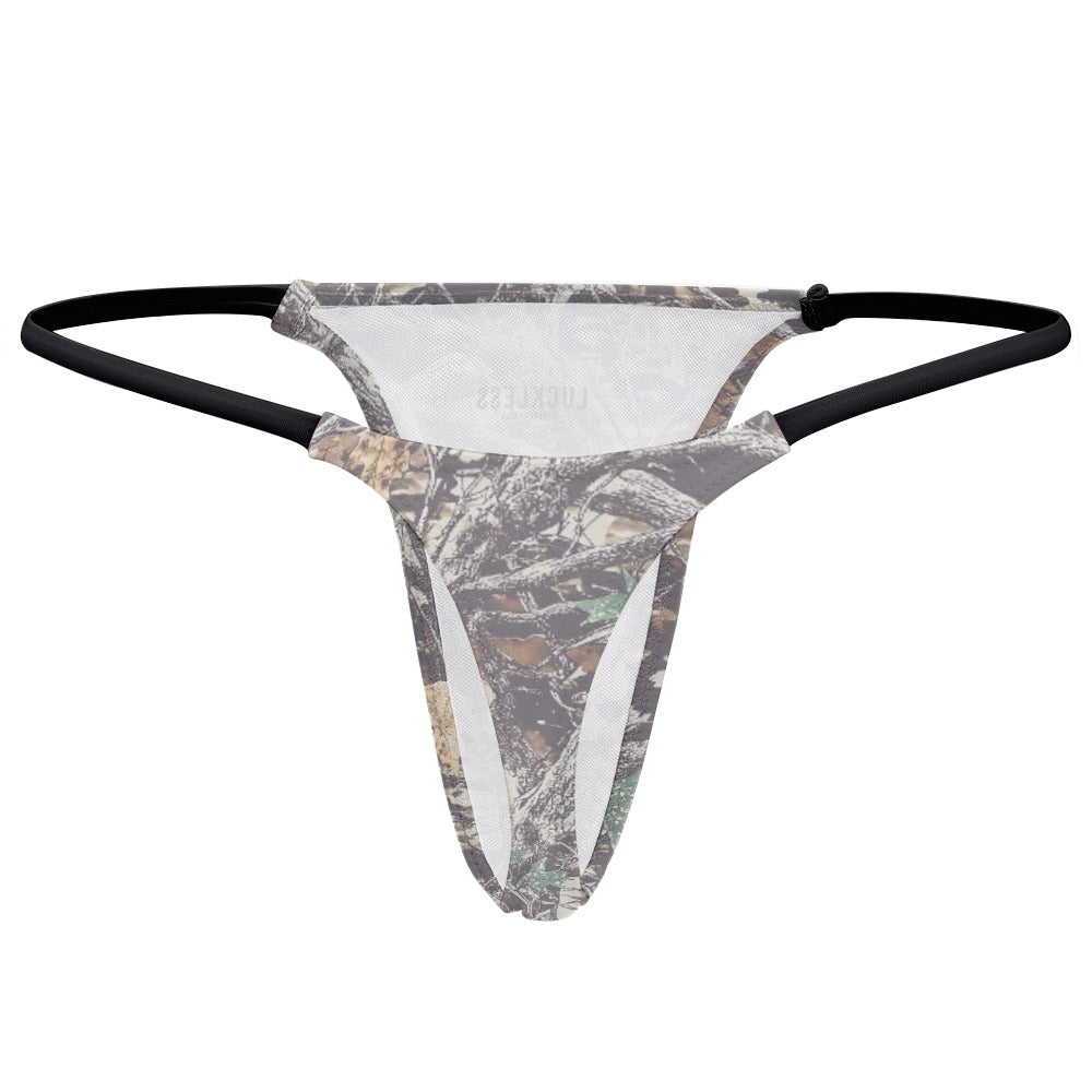 Faded Camouflage Yoga Thong