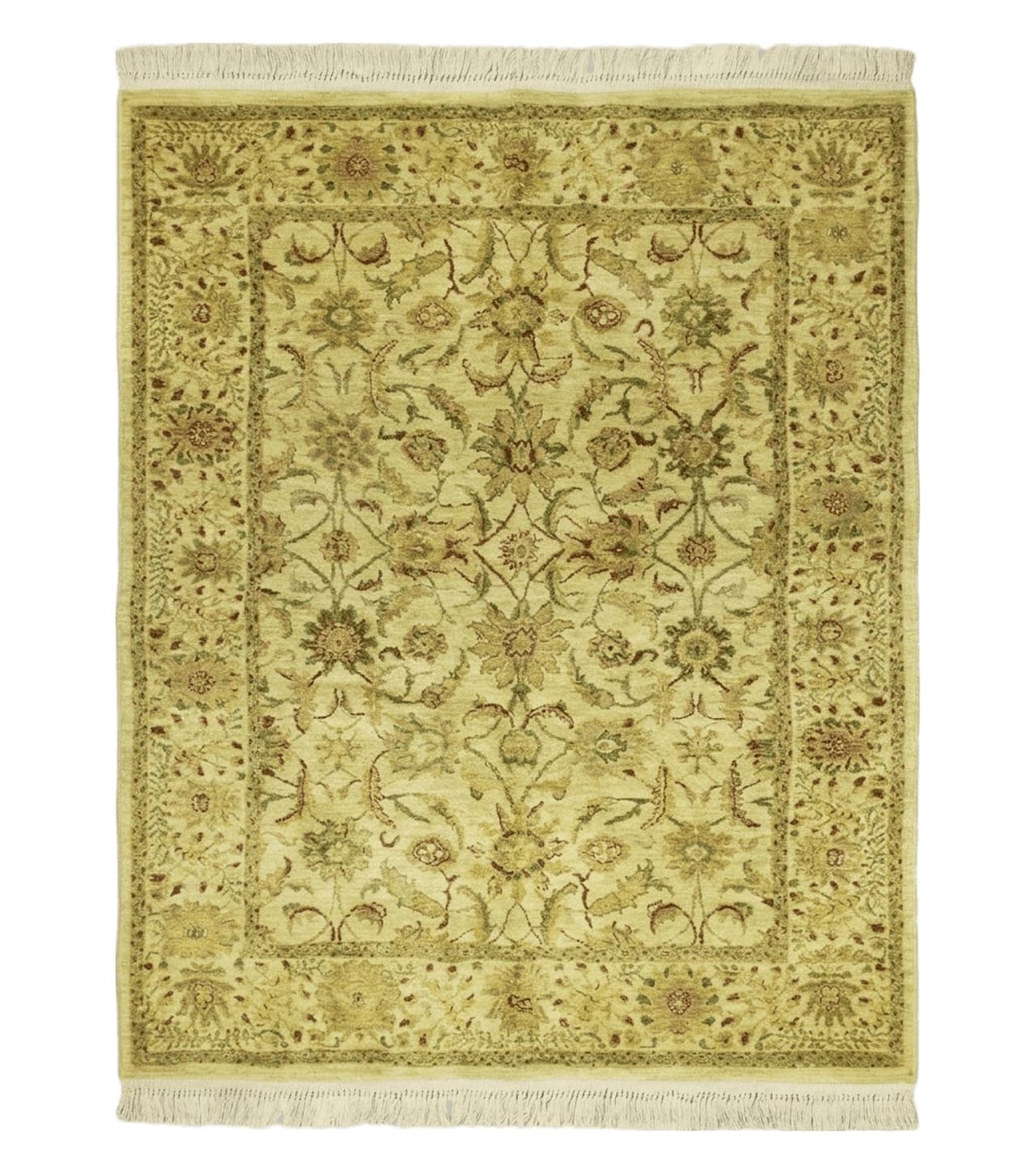 Belgium Power Loomed Rug 5x7, Vintage Oriental Wool Carpet, Beige