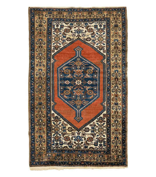 4' X 6' Antique Handmade Turkish Wool Rug Nice