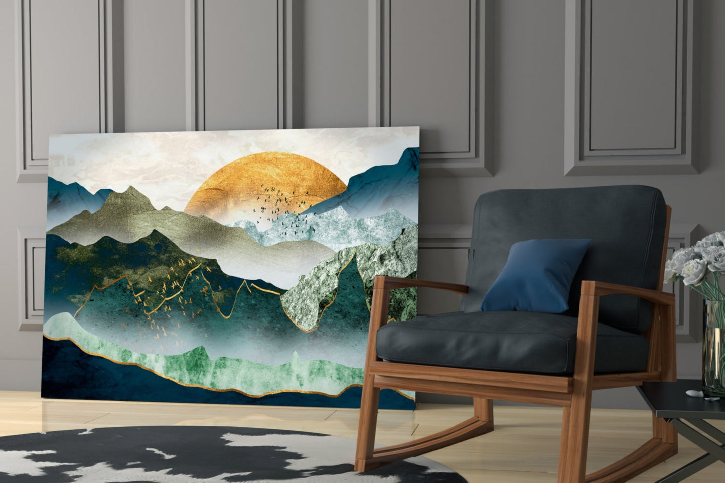 Sunrise Glass Wall Art