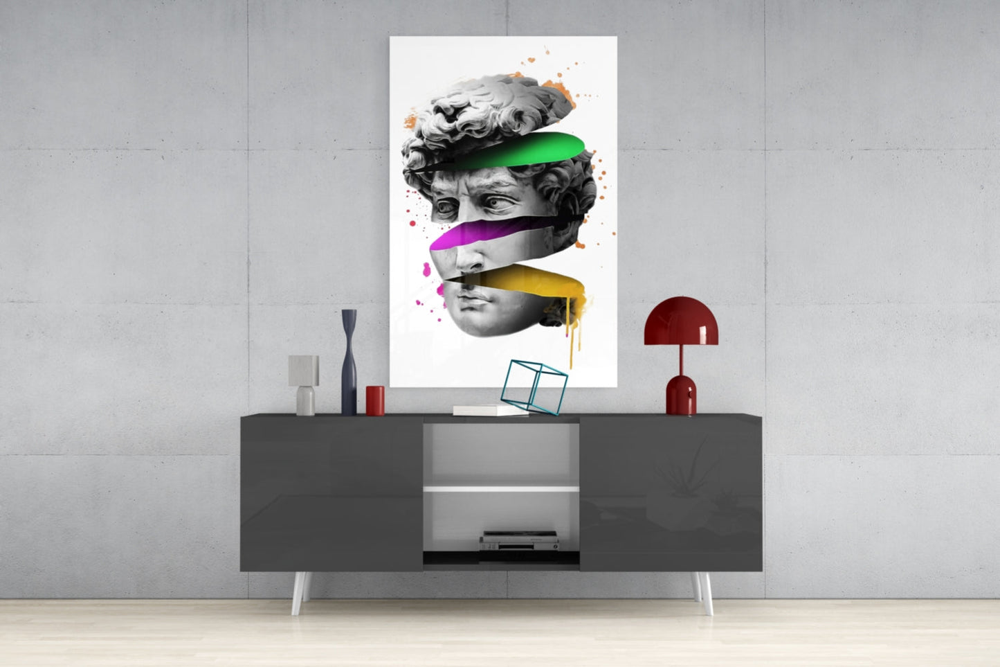 Sculpture Glass Wall Art