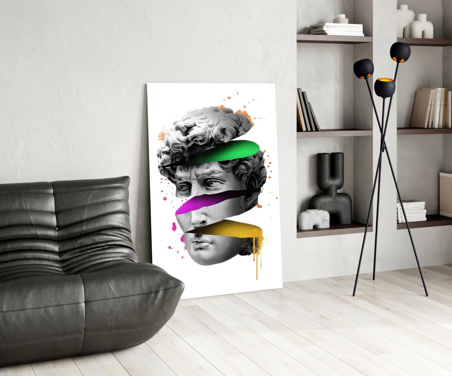 Sculpture Glass Wall Art
