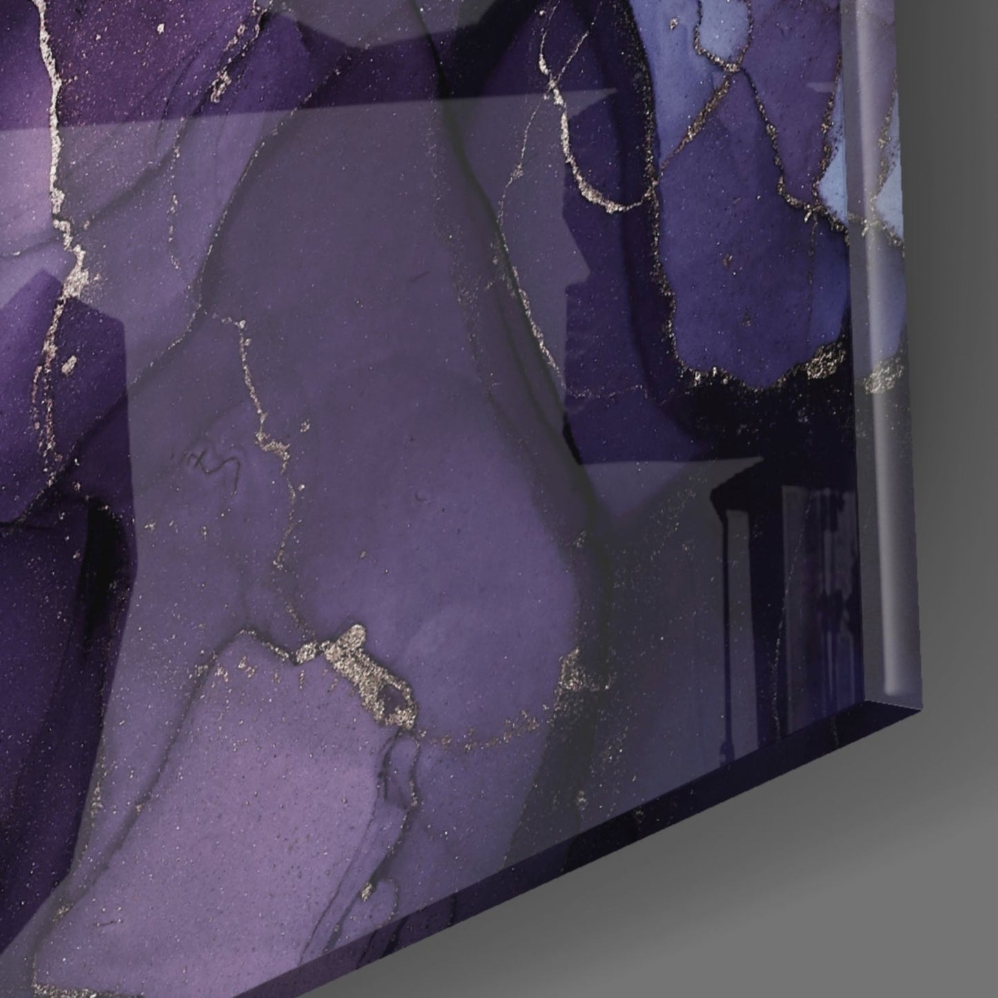 Abstract Depth Glass Wall Art