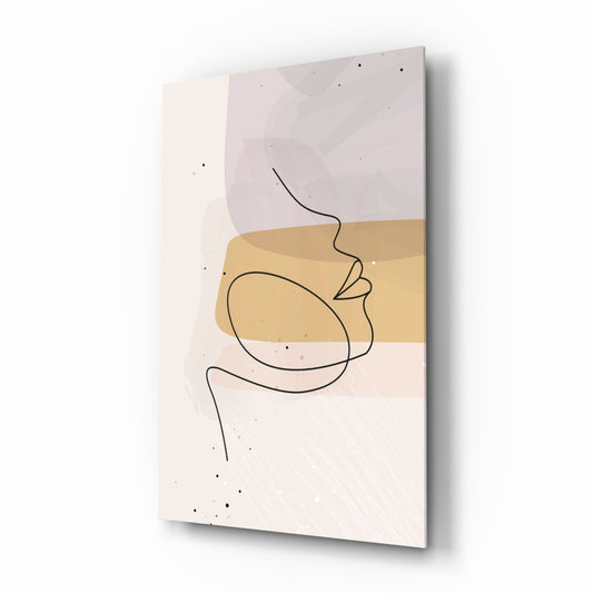 Abstract Shapes Glass Wall Art