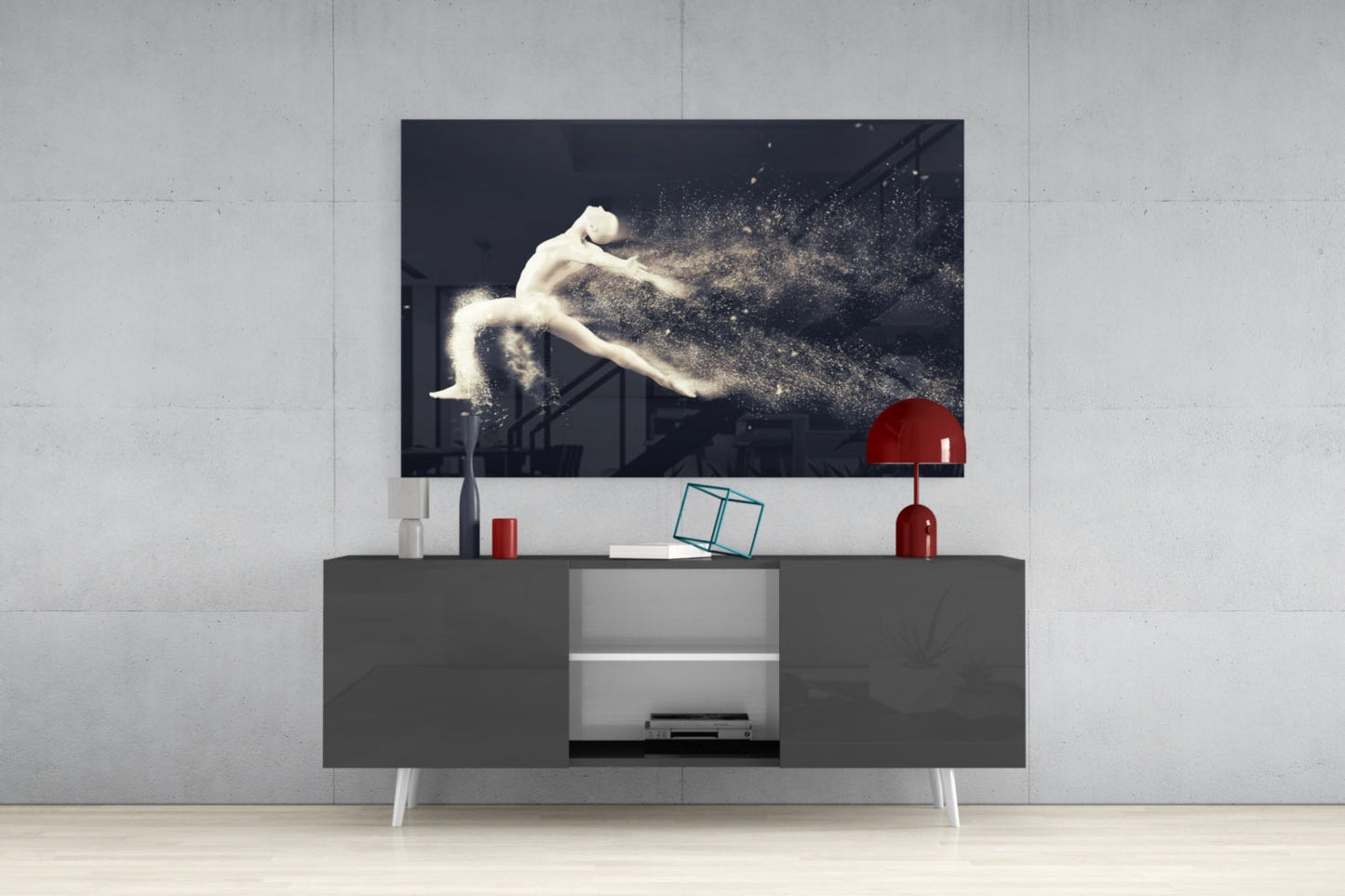 Dance of the Spirit Glass Wall Art