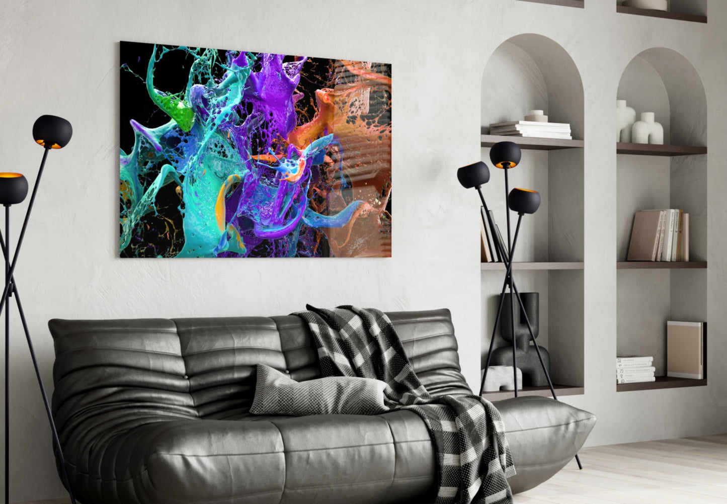 Colors Glass Wall Art