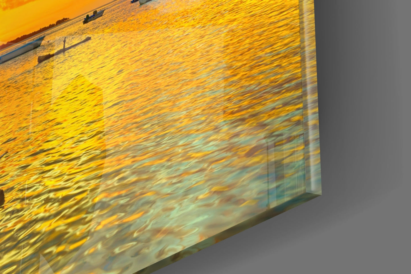 Sunset Fishing Wooden Wall Art Sign
