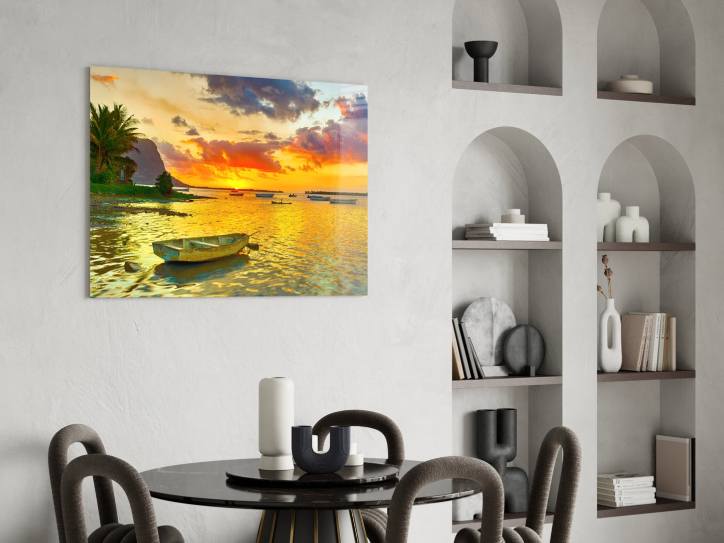 Sunset Fishing Wooden Wall Art Sign