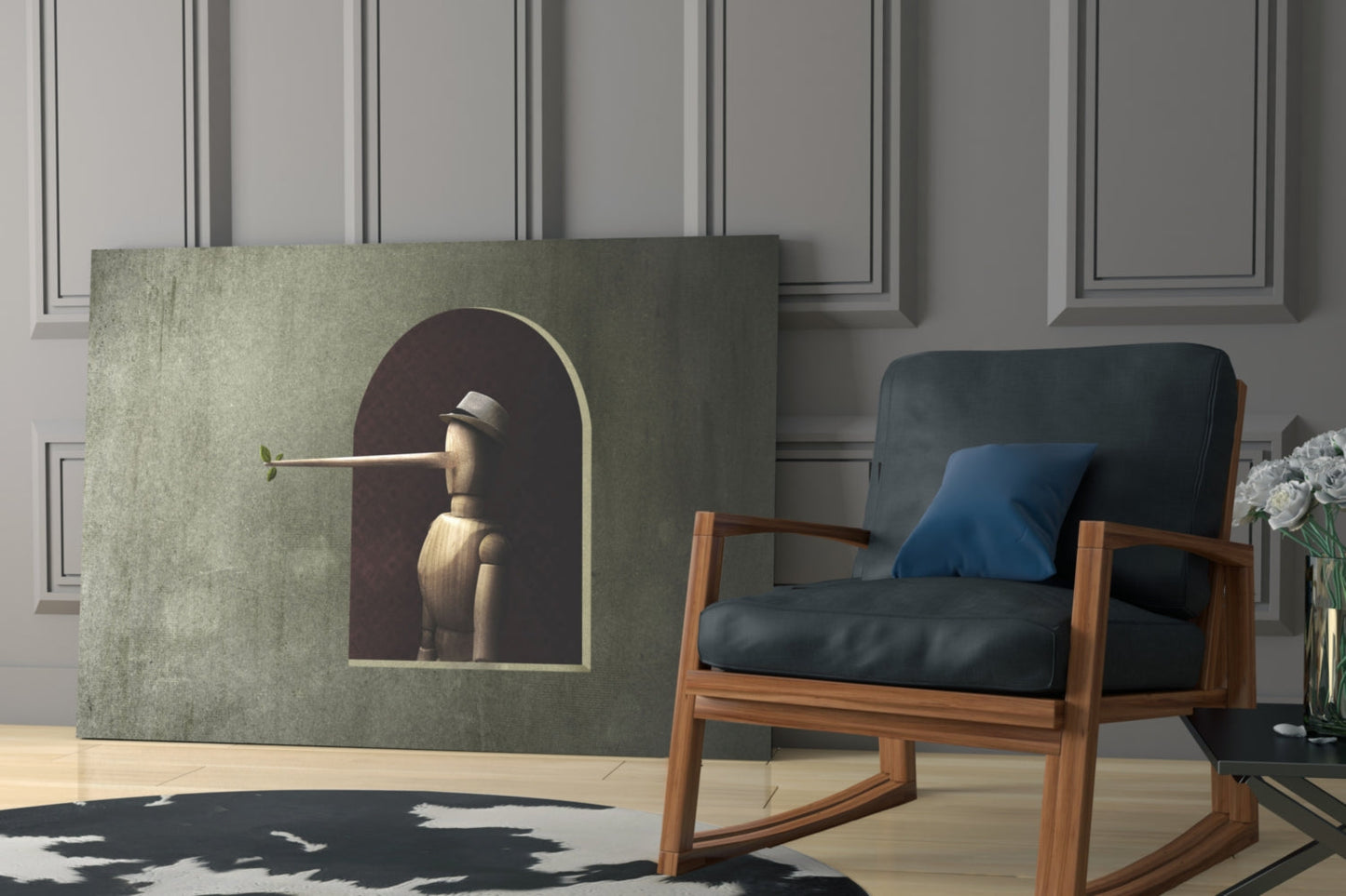 Pinocchio Glass Wall Art