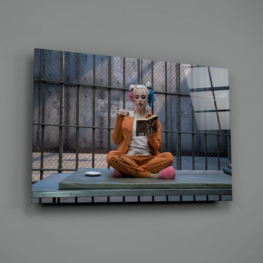 Harley Quinn Glass Art