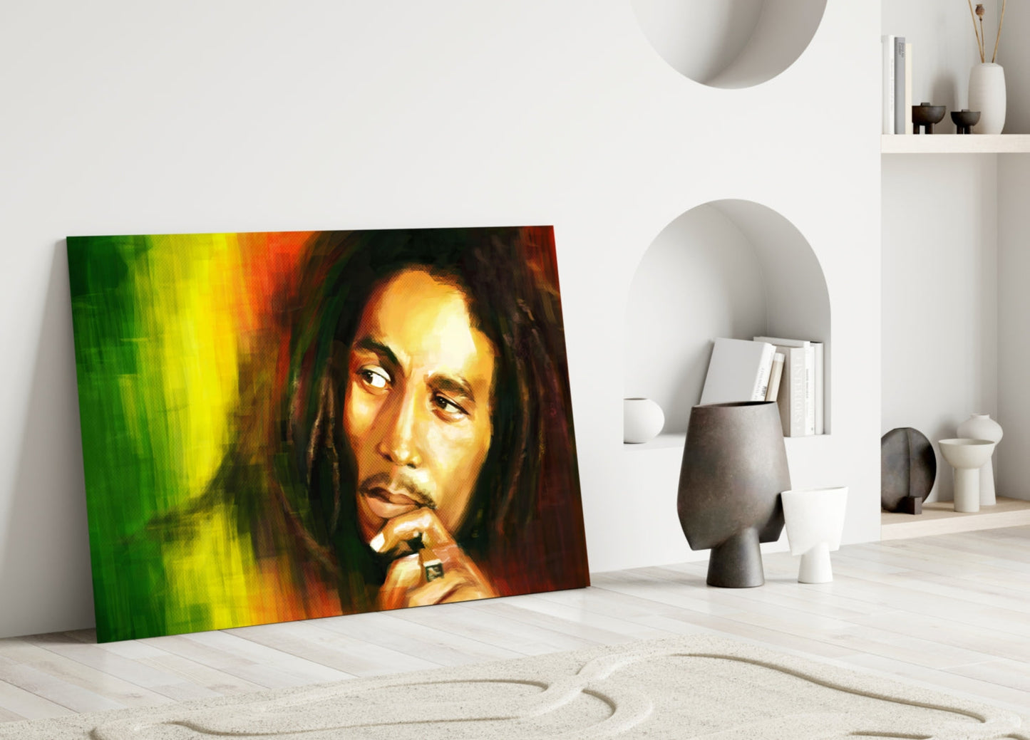 Bob Marley Glass Wall Art