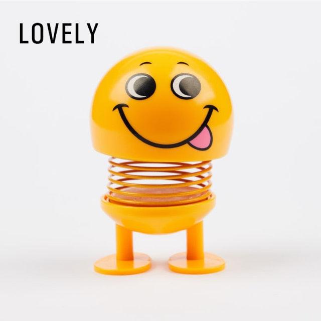 Car Ornaments Bobblehead Nod Dolls Cute Cartoon Funny Wobble Head Robot Lovely Car Dashboard Decoration Auto Facial Expression Shaking Head Toys Car Ornaments Bobblehead Nod Dolls Cute Cartoon Funny Wobble Head Robot Lovely Car Dashboard Decor