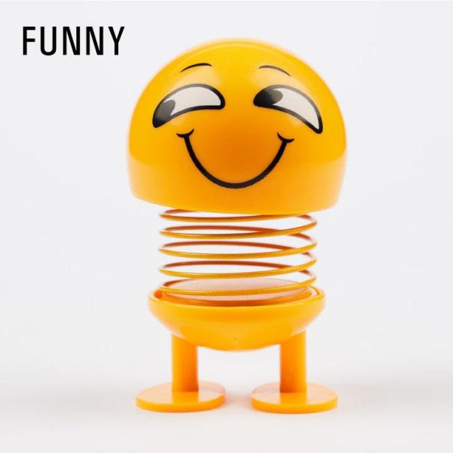 Car Ornaments Bobblehead Nod Dolls Cute Cartoon Funny Wobble Head Robot Lovely Car Dashboard Decoration Auto Facial Expression Shaking Head Toys Car Ornaments Bobblehead Nod Dolls Cute Cartoon Funny Wobble Head Robot Lovely Car Dashboard Decor