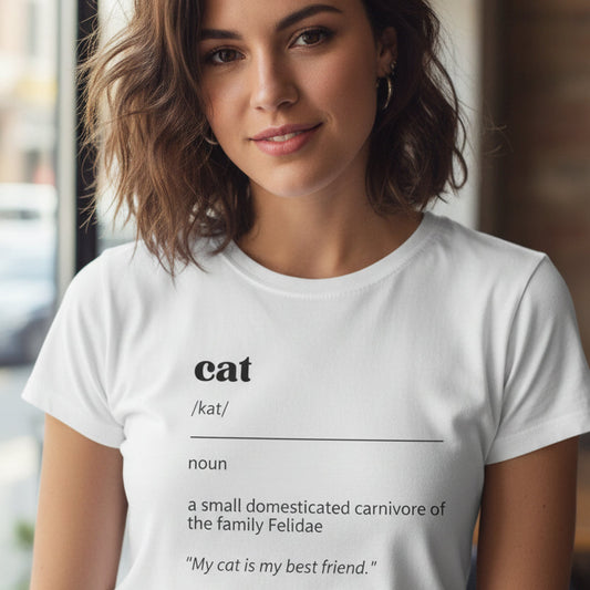 Cat Definition Women's Softstyle Tee – Cat Lover Dictionary Shirt