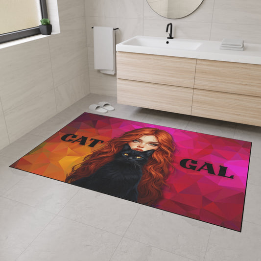 Cat Gal Heavy Duty Floor Mat for Cat Lovers – Durable and Stylish Solution
