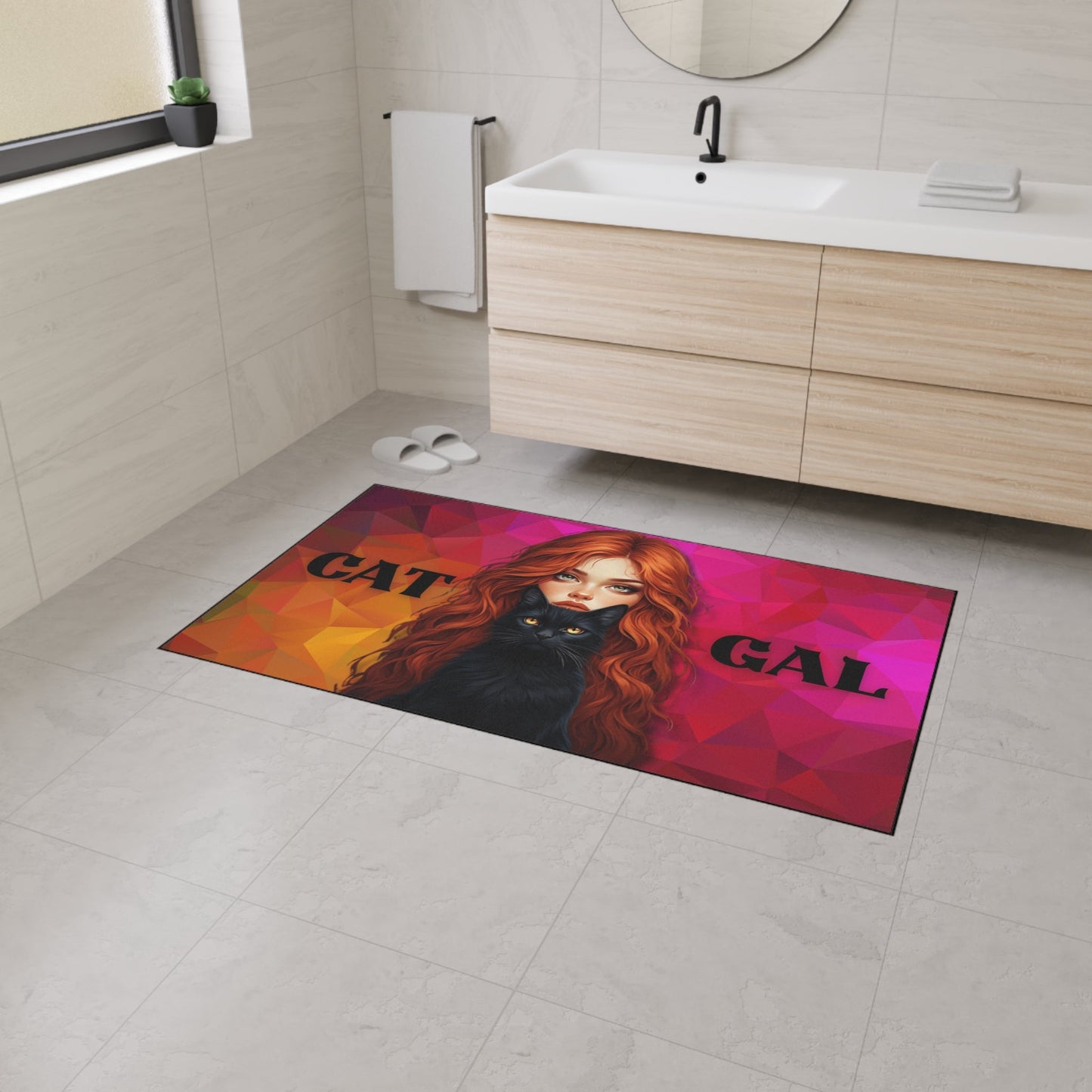 Cat Gal Heavy Duty Floor Mat for Cat Lovers – Durable and Stylish Solution