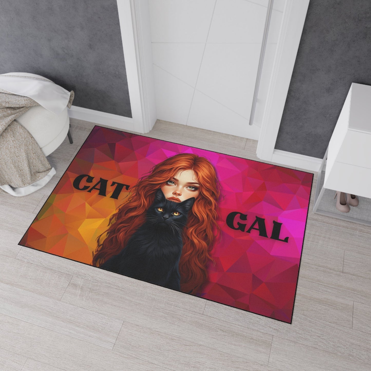 Cat Gal Heavy Duty Floor Mat for Cat Lovers – Durable and Stylish Solution