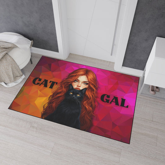 Cat Gal Heavy Duty Floor Mat for Cat Lovers – Durable and Stylish Solution