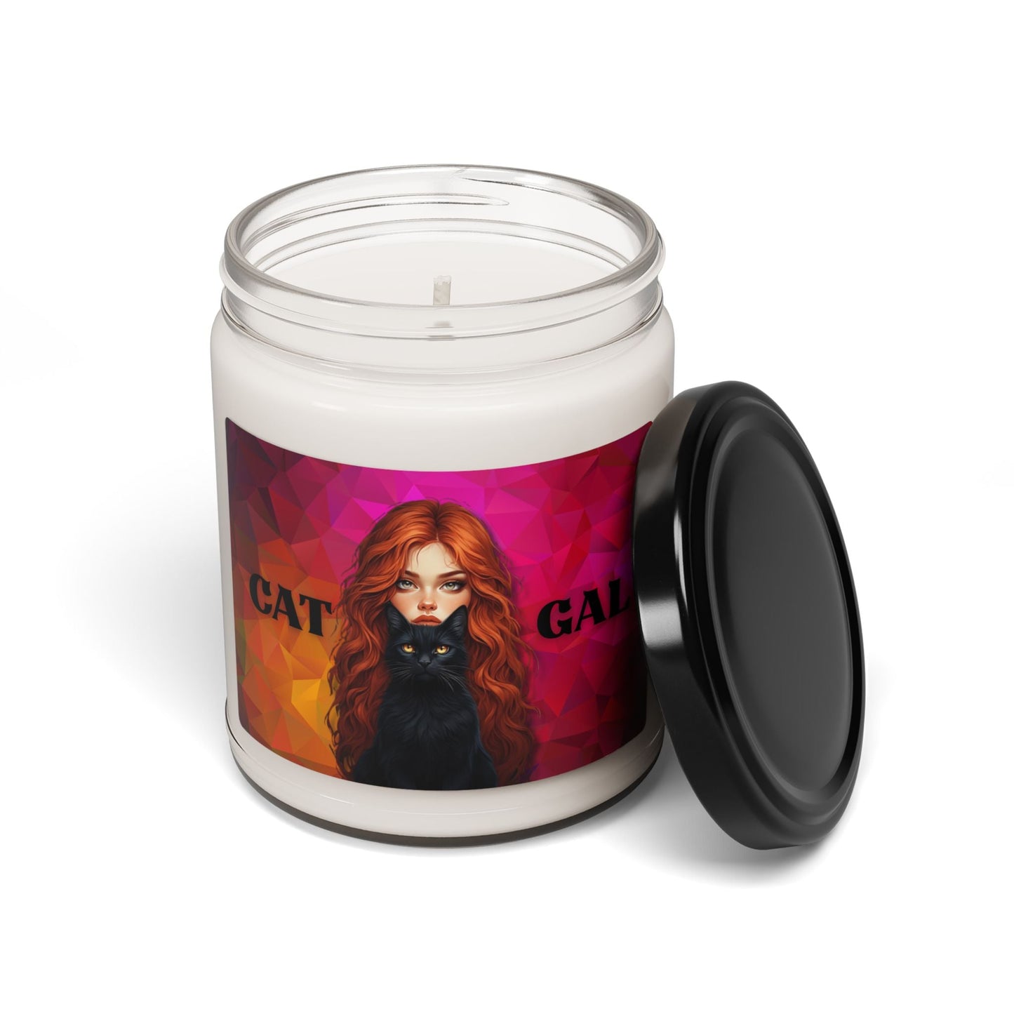Cat Gal Scented Soy Candle | Bold Cat Lover Candle