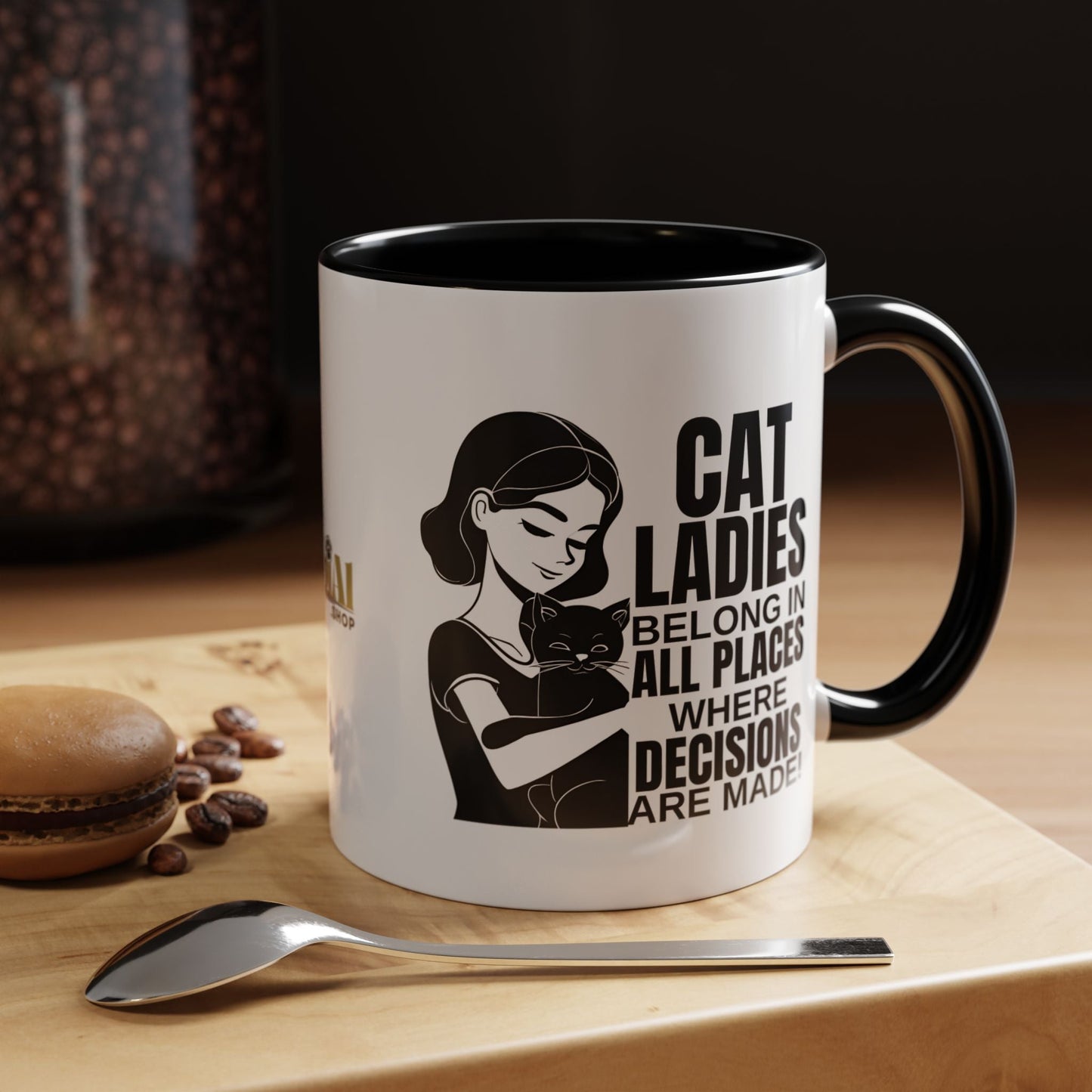Cat Ladies Belong Accent Mug