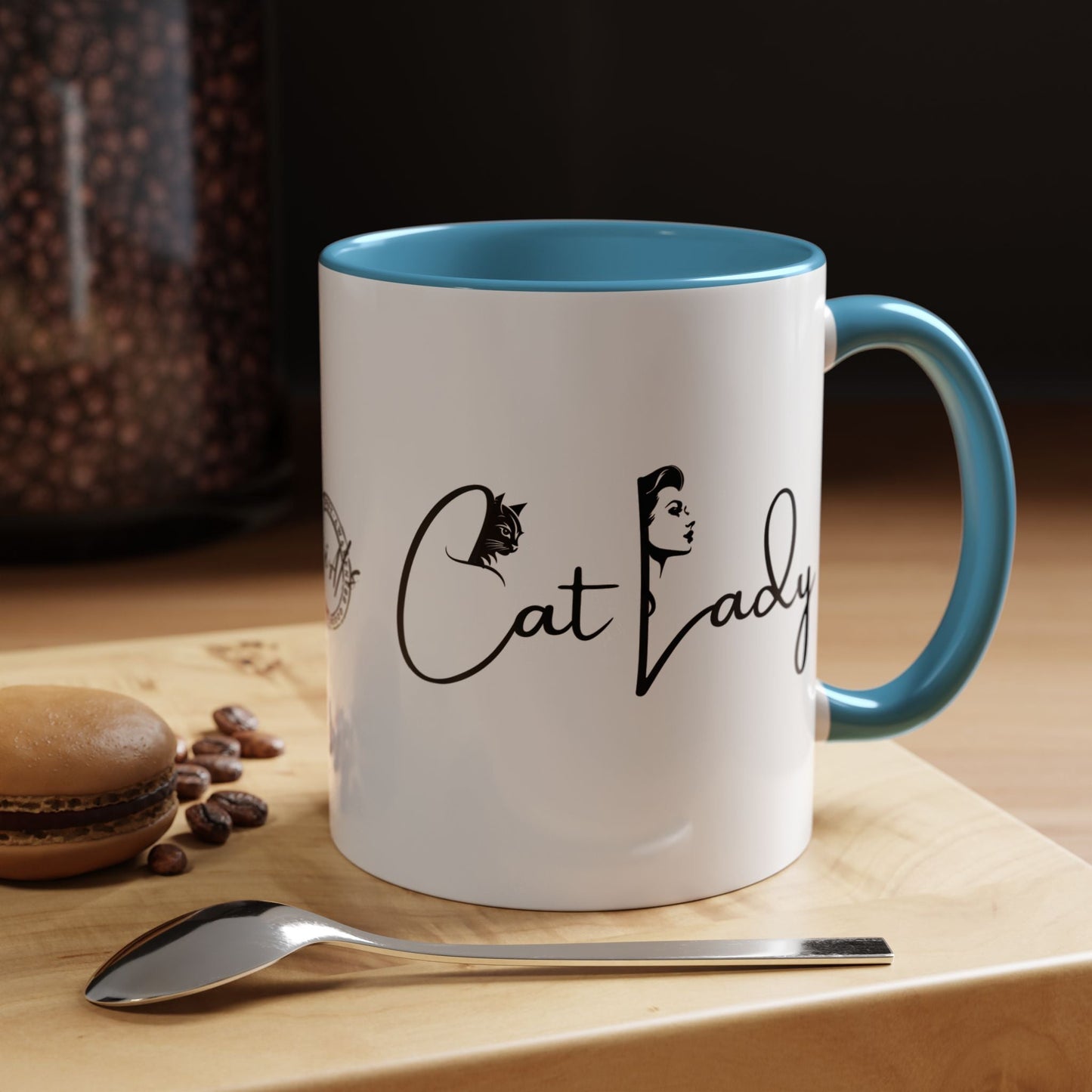 Cat Lady Accent Coffee Mug - Perfect Gift for Cat Lovers