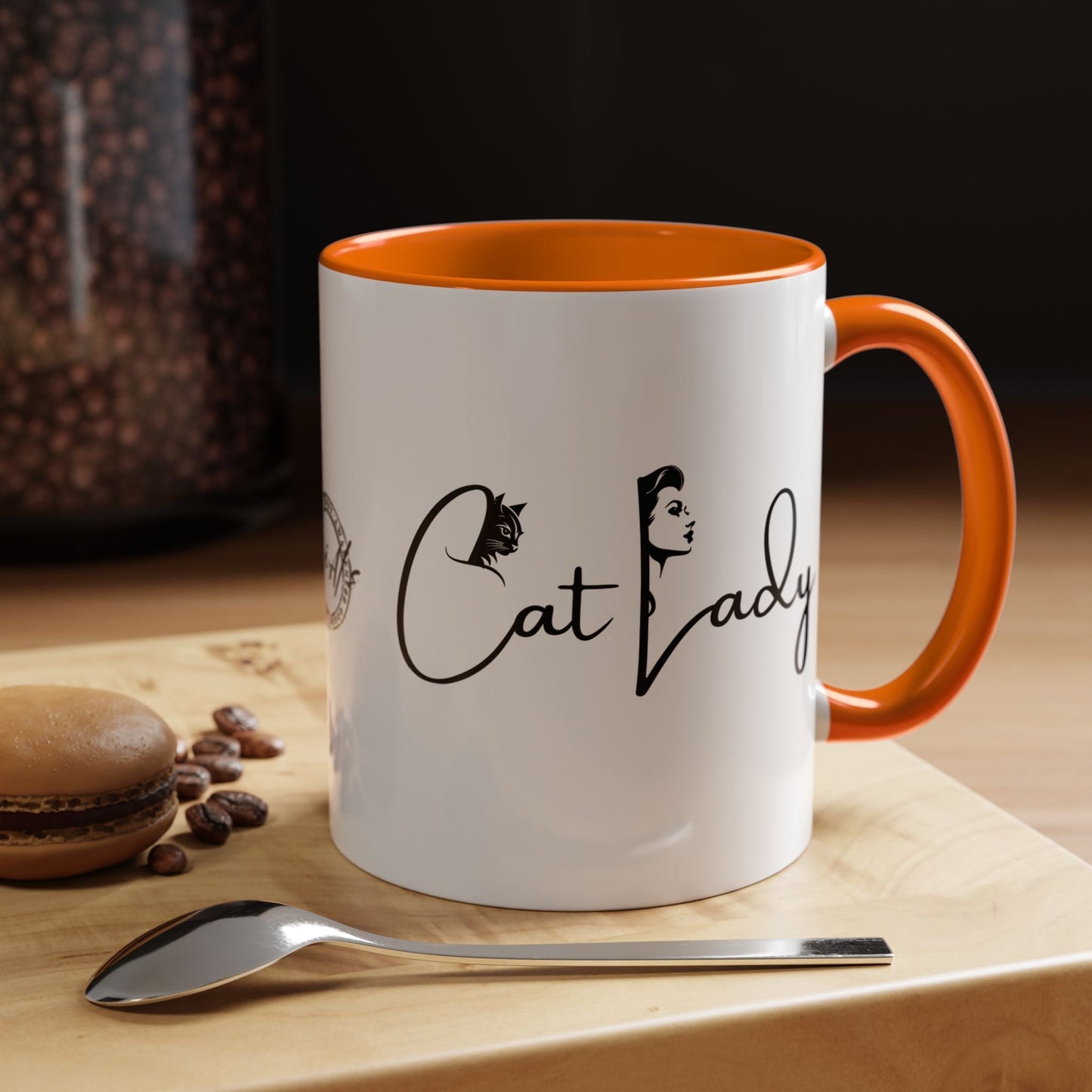 Cat Lady Accent Coffee Mug - Perfect Gift for Cat Lovers
