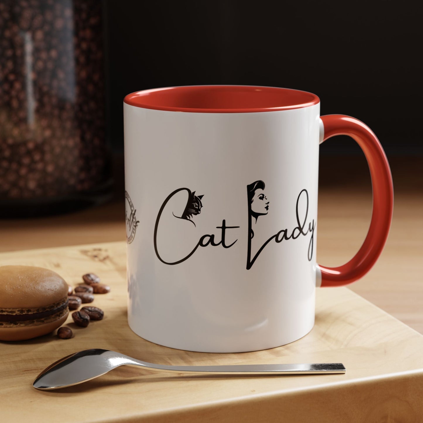Cat Lady Accent Coffee Mug - Perfect Gift for Cat Lovers