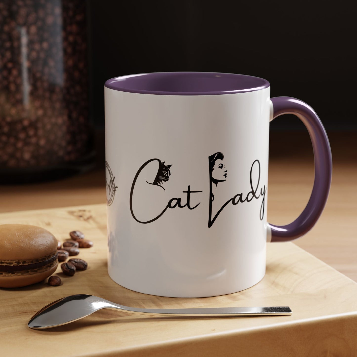 Cat Lady Accent Coffee Mug - Perfect Gift for Cat Lovers