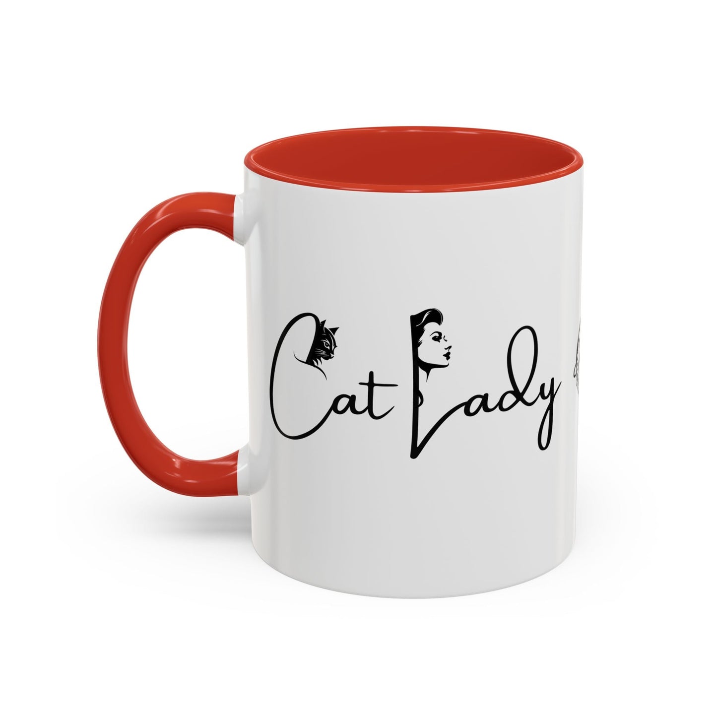 Cat Lady Accent Coffee Mug - Perfect Gift for Cat Lovers