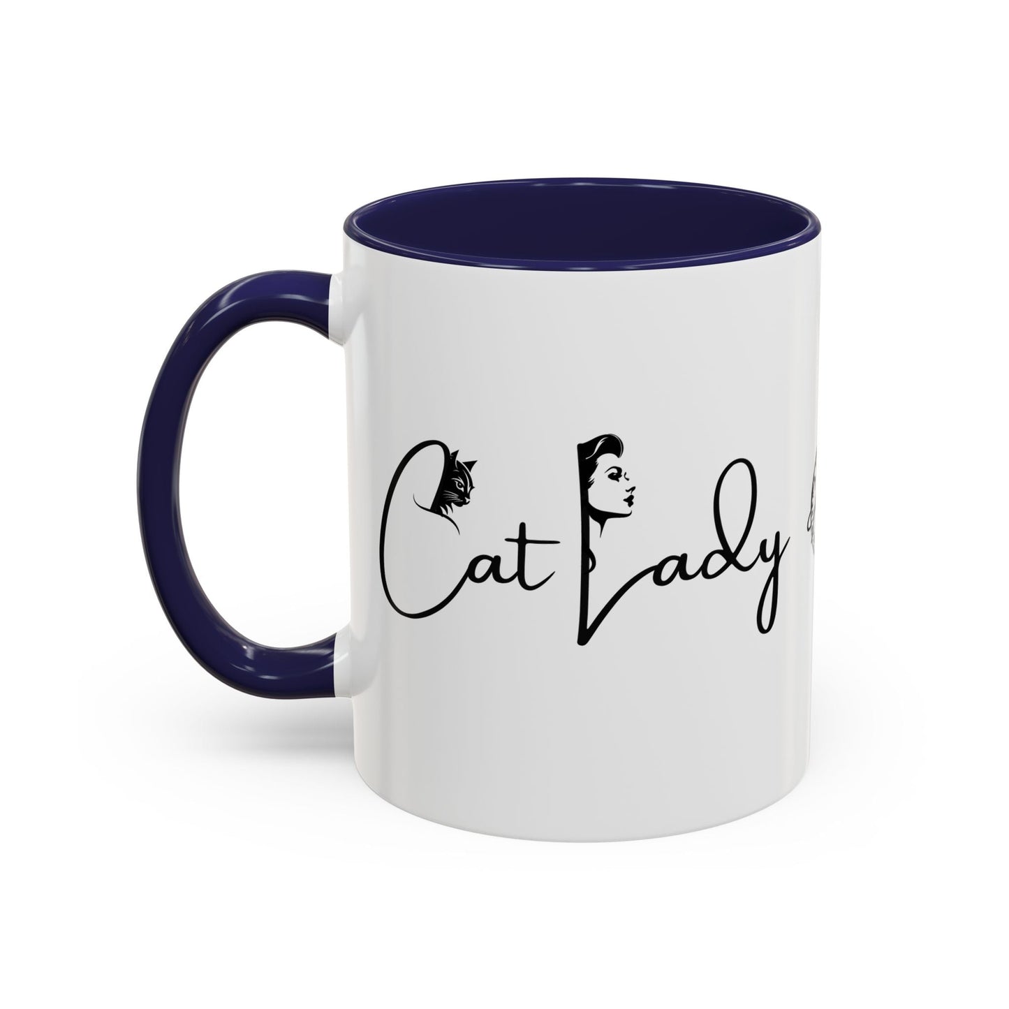 Cat Lady Accent Coffee Mug - Perfect Gift for Cat Lovers