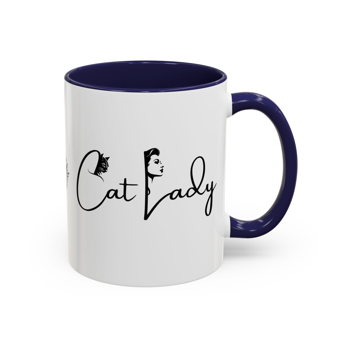 Cat Lady Accent Coffee Mug - Perfect Gift for Cat Lovers