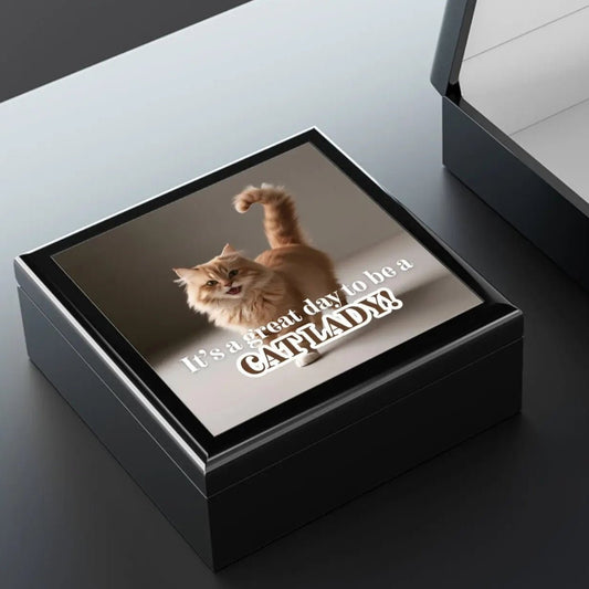 Cat Lady Jewelry Box – Stylish Organizer for Pet Lovers