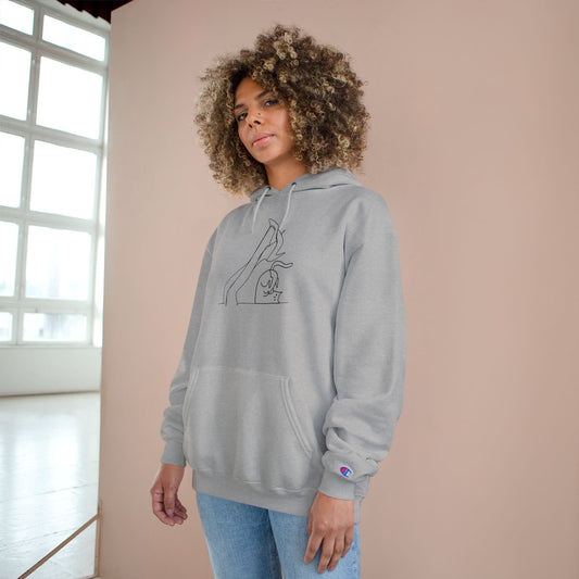 Cat Lady Legs Minimalist Art Hoodie