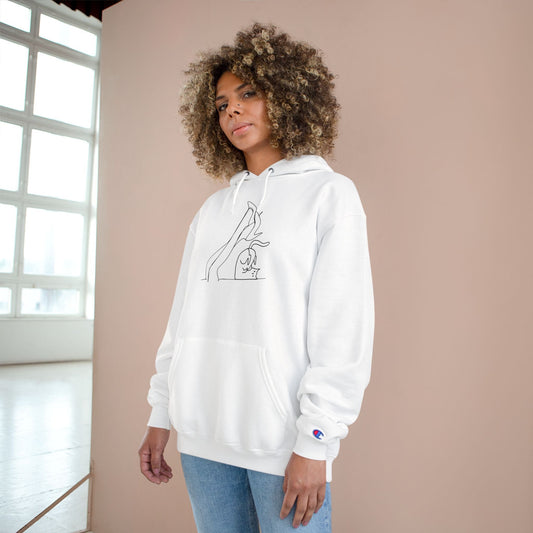 Cat Lady Legs Minimalist Art Hoodie