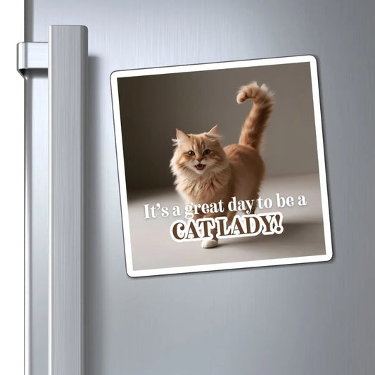 Cat Lady Refrigerator Magnet - Perfect Gift for Cat Lovers