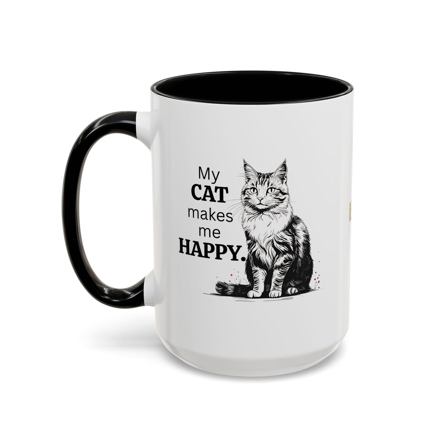 Cat Lover's Accent Coffee Mug: Perfect Gift for Cat Owners