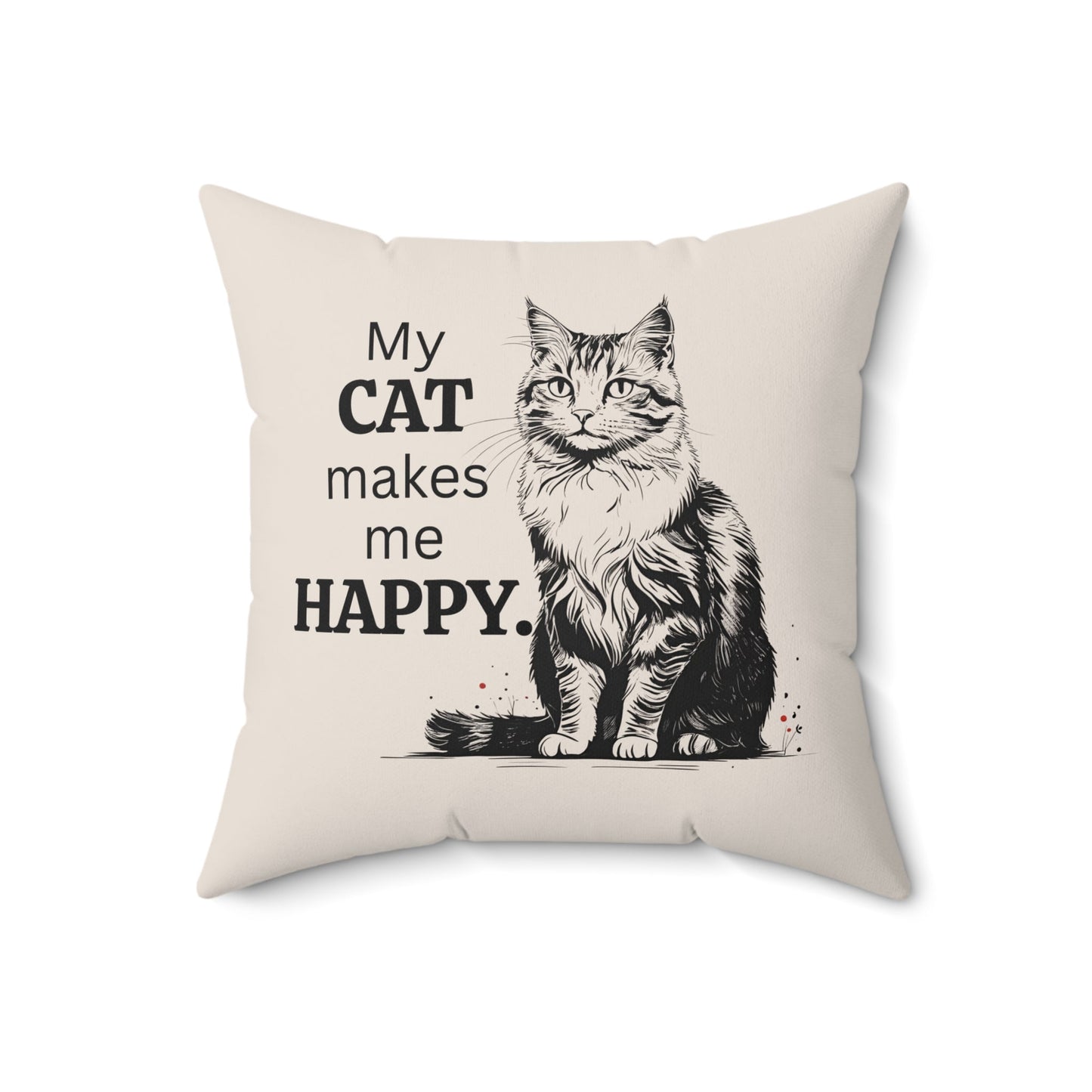 Cat Lover Decorative Pillow - Stylish Home Decor for Cat Owners