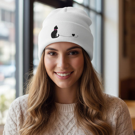 Cat Lover's Knit Beanie