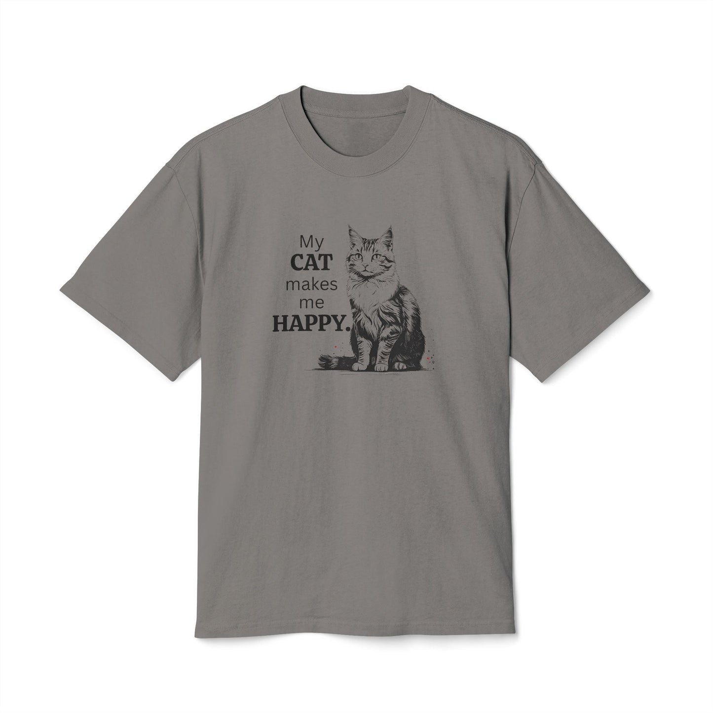Cat Lover Unisex Heavy Faded Tee – Perfect for Every Cat Enthusiast